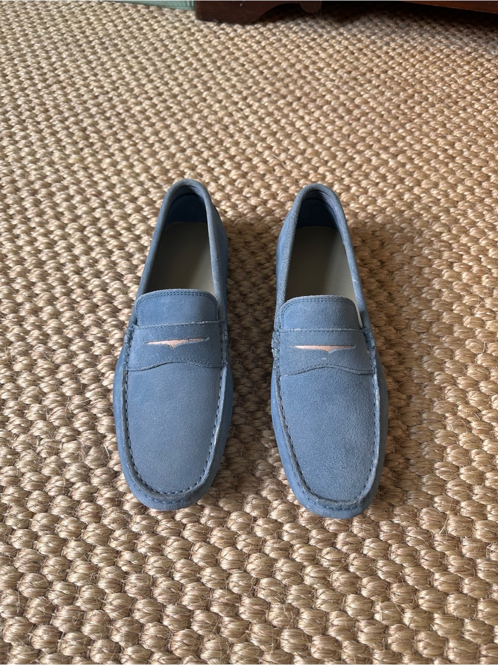 MEN’S LACOSTE BLUE SUEDE SHOES (SZ 10) - Picture 3 of 3